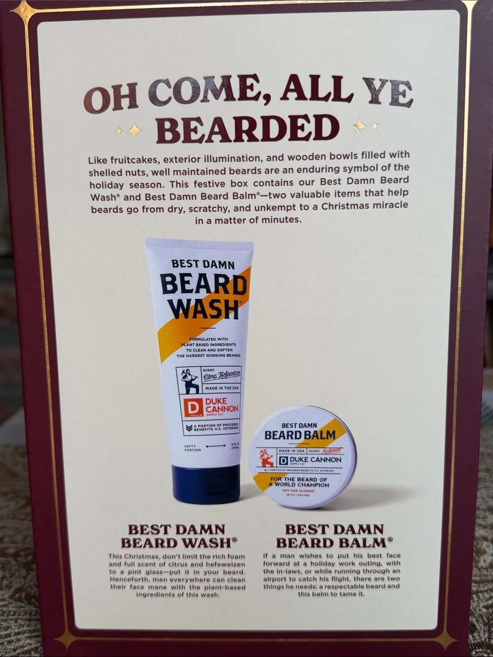 NWT Duke Cannon Whisker Wonderland Beard Care Gift Set and Soap